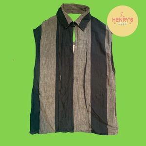 Study New York Sleeveless Collared Top